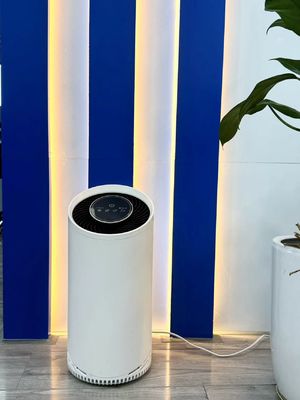 टच कंट्रोल नाइट लाइट और टाइमर के साथ ऑल इन वन व्हाइट HEPA एयर प्यूरीफायर