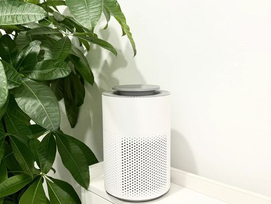 HEPA फिल्टर और गंध हटाने के लिए 4 घंटे टाइमर के साथ कॉम्पैक्ट HC10 औद्योगिक वायु शोधक